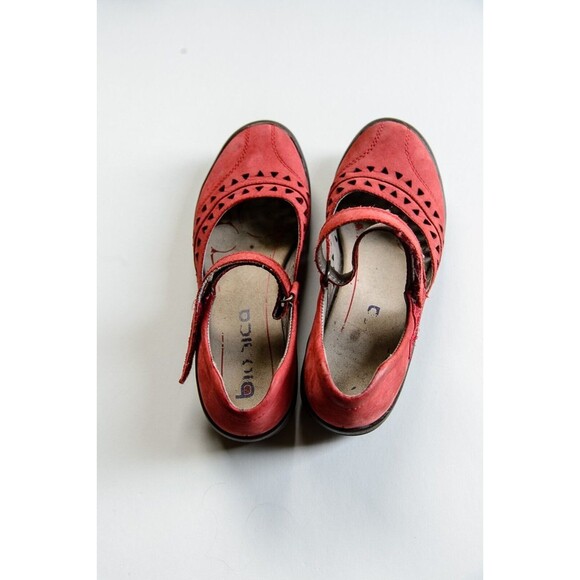 Bionica Matia Red Nubuck suede leather Mary Jane Shoes 9M - Picture 9 of 9